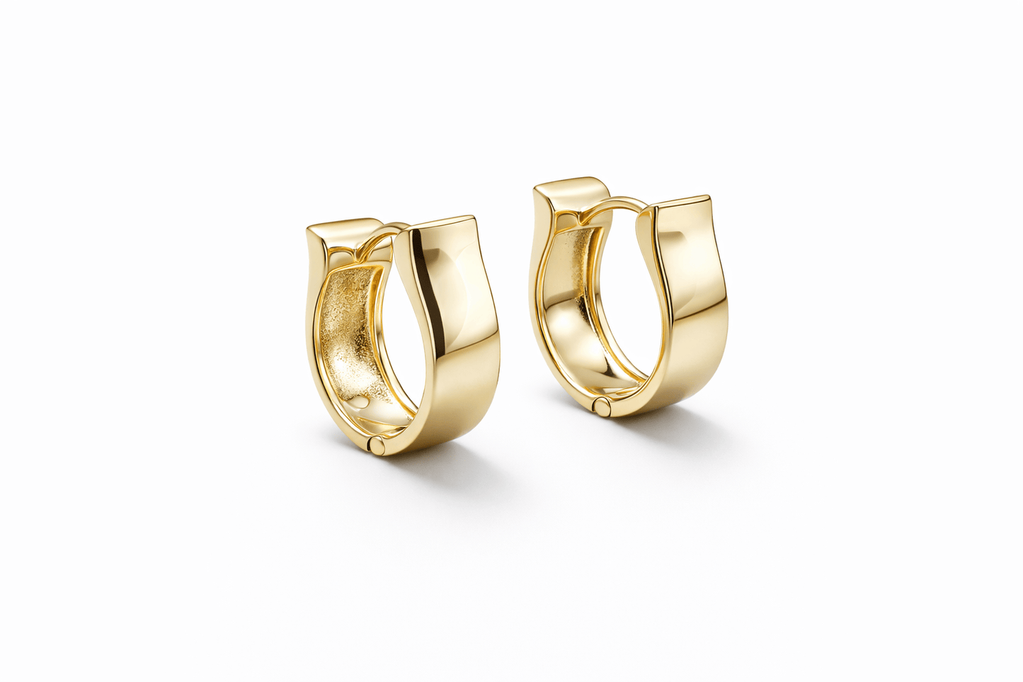 Luxe Curve Huggie Earrings