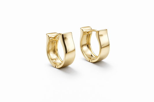 Luxe Curve Huggie Earrings