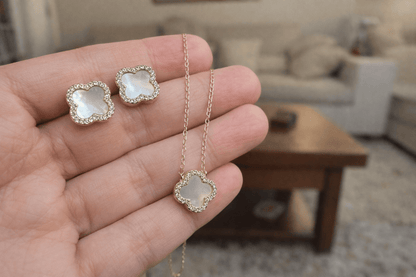 Luna Clover Crystal Jewelry Set
