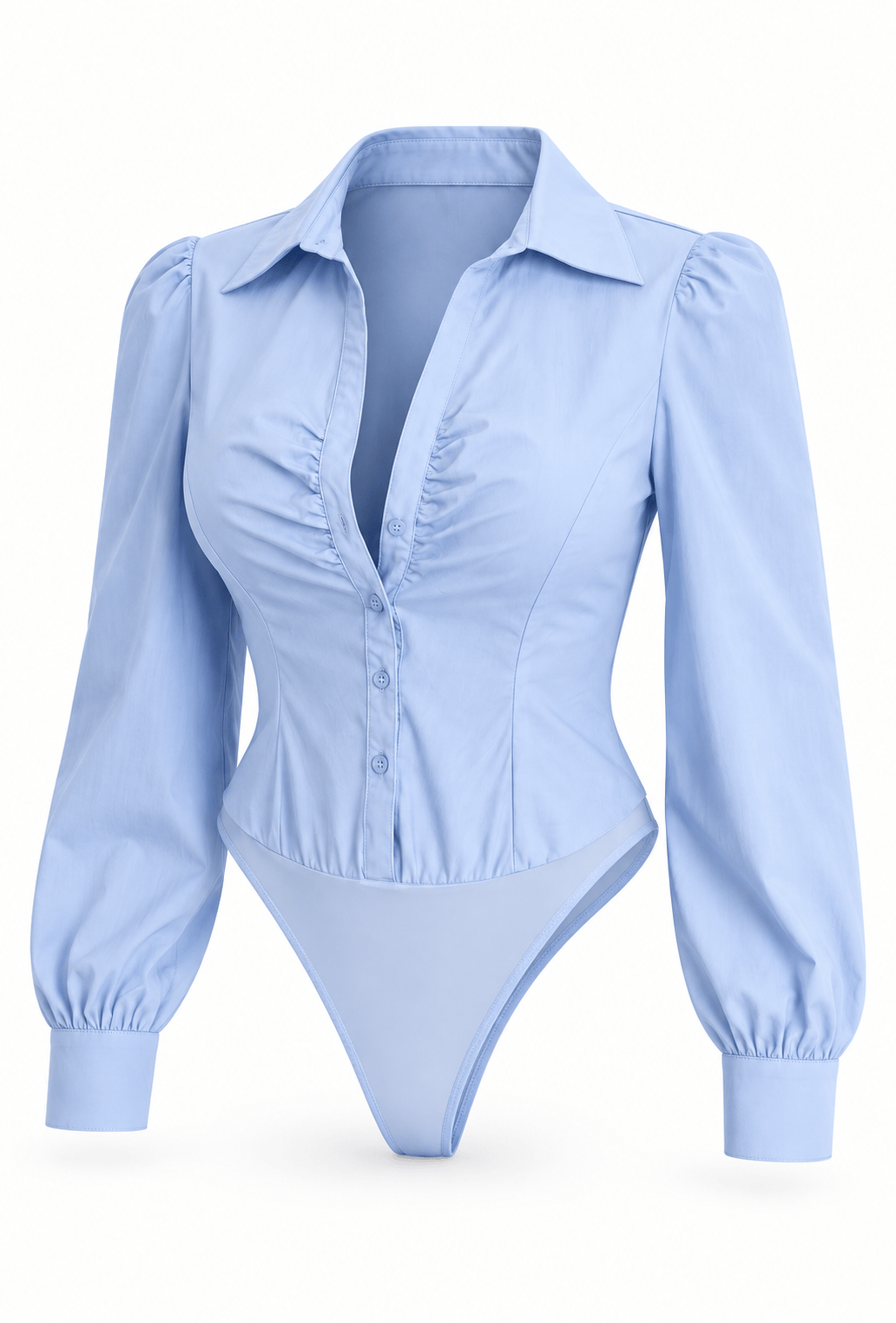 Shirt Bodysuit (Light Blue)