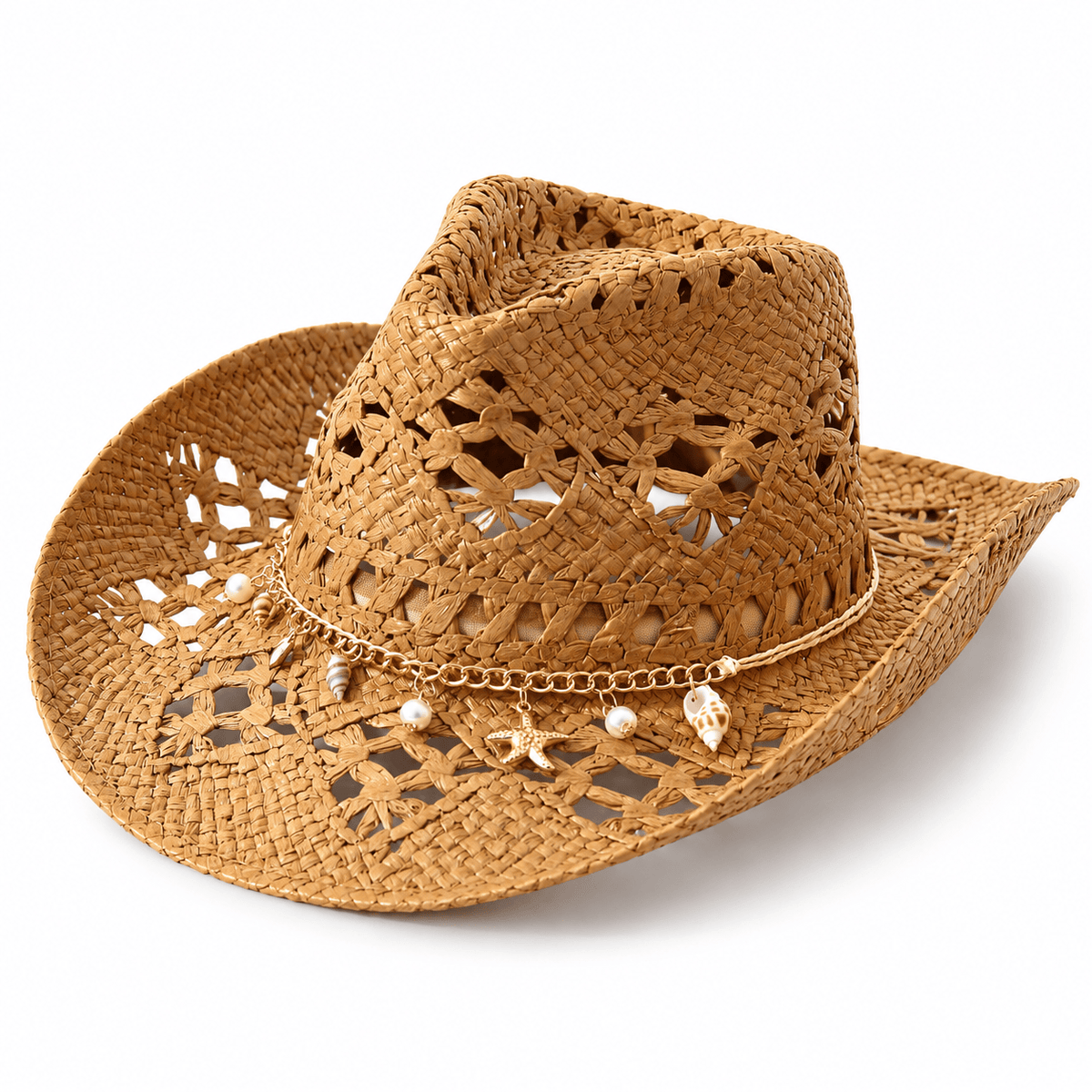 Straw Charm Cowboy Hat