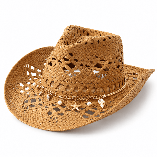 Straw Charm Cowboy Hat