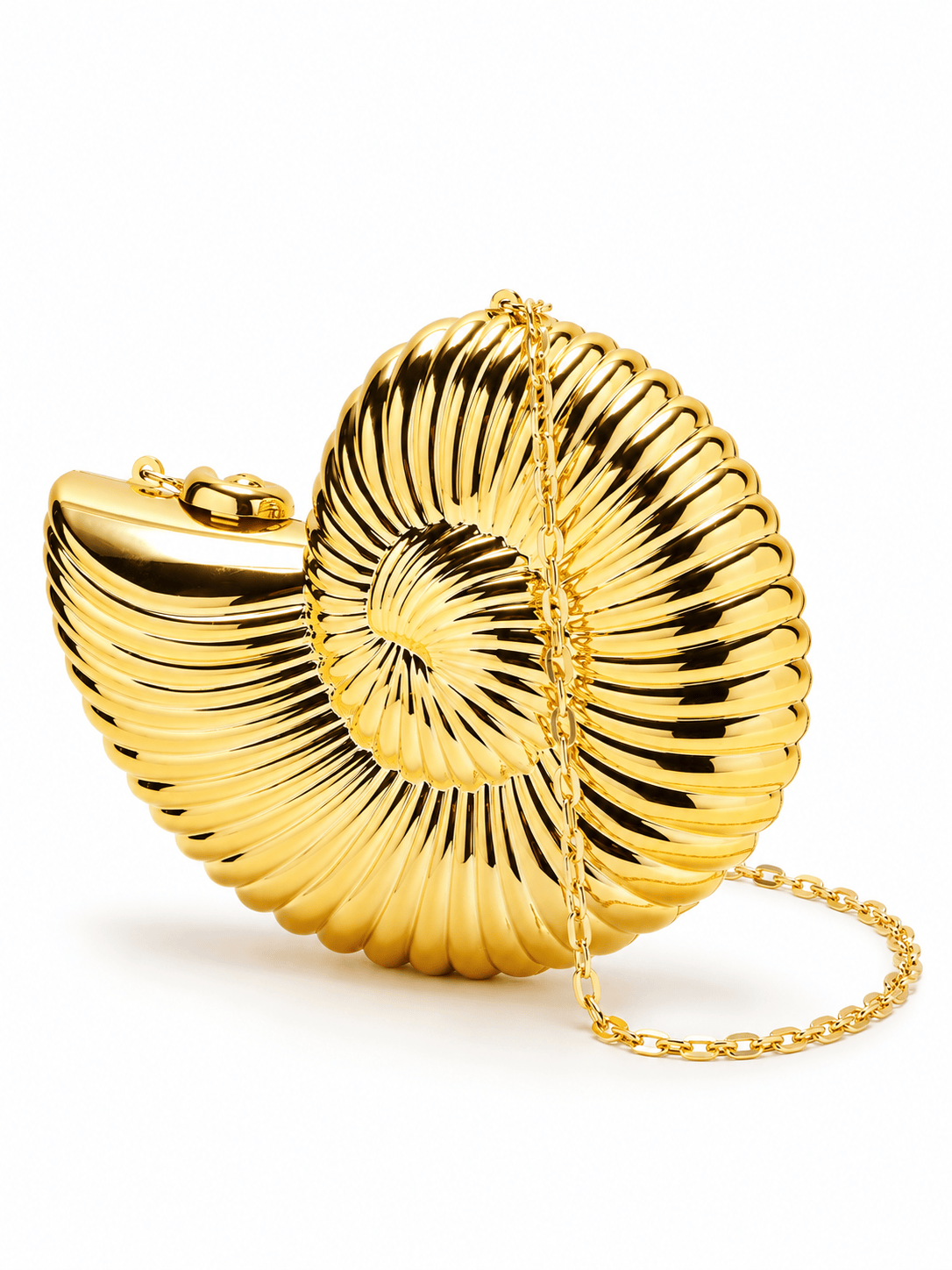 Golden Shell Clutch