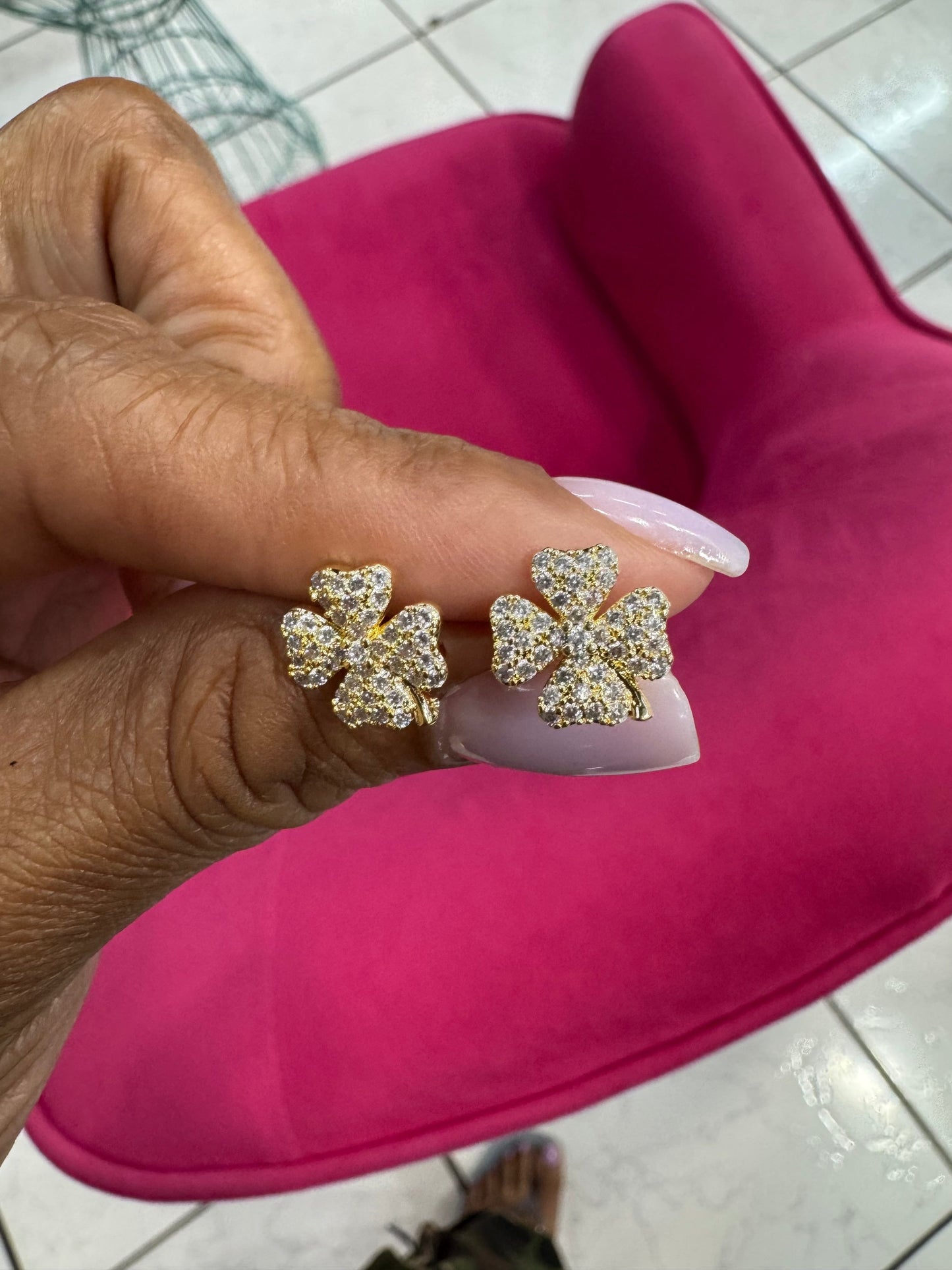Lucky Charm Gold Earrings