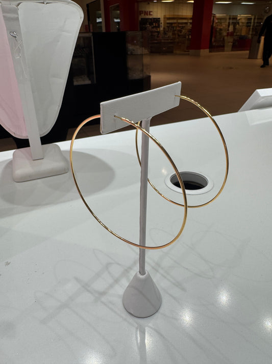 Infinity Gold Hoops 14k