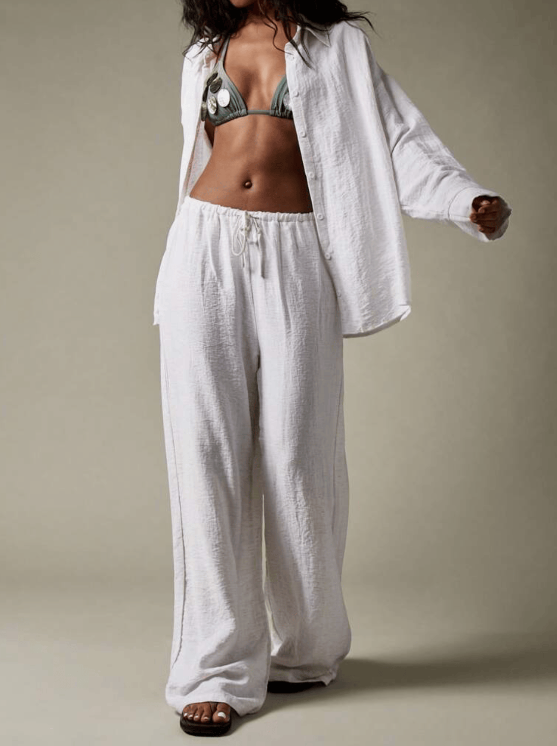 White Linen Pants