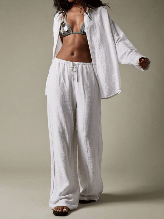 White Linen Pants