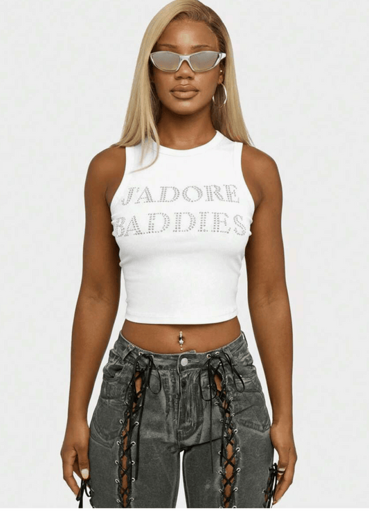 Jadore Baddies White Top