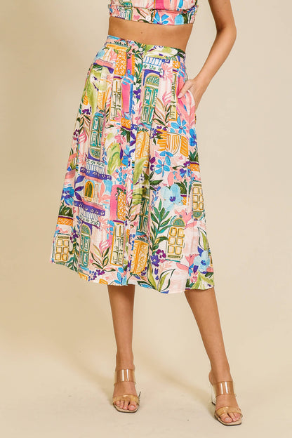 Vibrant Patchwork Maxi Set