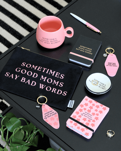 Hot Stamped Motel Keychain Sometimes Good Moms – Classy But Sassy
