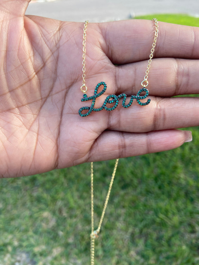 Love Stone Necklace “Green”