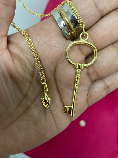 Gold Key Pendant
