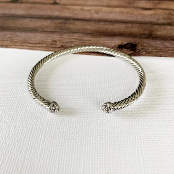 Cable bracelet “silver”